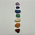 Kit 7 Chakras Pedra Vibrada Natural Pequeno - Imagem 1