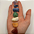Kit 7 Chakras Pedra Vibrada Natural Pequeno - Imagem 3