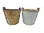 Cachepot Vaso de Planta de Cimento Cestinha Pequena 9x9x10 - 2 un - Imagem 5