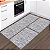 Kit Tapetes de Cozinha Passadeira Antiderrapante 3 Pcs Marrom - Imagem 1