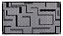 Tapete Sala Escritório 2,00x3,00 Antiderrapante Preto Sisal S586 - Imagem 2