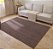 Tapete Sala Quarto Lavavel Luxo Antiderrapante 140x200 Marrom CIPÓ - Imagem 1