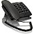 Cabo Espiral Preto Para Telefone Cordão Monofone 4 Vias - Imagem 2