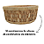 Cachepot Vaso de Cimento Redondo Grande 25x25x10 cm Decoração - Imagem 6