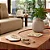 Colar Decorativo Contas Em Madeira Decoração Mesa Sala Adorno Bege 70cm - Imagem 7