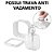 Kit 2 Dispensador de Sabonete Líquido Porta Shampoo Transparente Branco Dispenser - Imagem 5