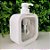 Kit 2 Dispensador de Sabonete Líquido Porta Shampoo Transparente Branco Dispenser - Imagem 3