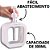 Kit 2 Dispensador de Sabonete Líquido Porta Shampoo Transparente Branco Dispenser - Imagem 4