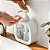 Kit 2 Dispensador de Sabonete Líquido Porta Shampoo Transparente Branco Dispenser - Imagem 9