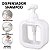 Kit 2 Dispensador de Sabonete Líquido Porta Shampoo Transparente Branco Dispenser - Imagem 6