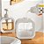Kit 2 Dispensador de Sabonete Líquido Porta Shampoo Transparente Branco Dispenser - Imagem 8