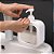 Kit 2 Dispensador de Sabonete Líquido Porta Shampoo Transparente Branco Dispenser - Imagem 1