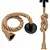 Luminária Pendente Corda Sisal Rústico 2 Metros e Lâmpada decorativa G80 - Imagem 8
