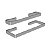 TOALHEIRO PORTA TOALHA SPIRIT ZEN DUPLO 500MM INOX POLIDO - Imagem 2