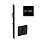 Fechadura Rolete Porta Pivotante Pado Preta Preto 55mm 471 - Imagem 2