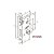 Fechadura Rolete Banheiro Pivotante Pado Inox Escovado 55mm - Imagem 3