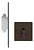 Fechadura Porta Correr Banheiro Pado Corten Trava Exp Marrom - Imagem 2
