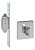 Fechadura Porta Correr Banheiro Pado Inox Escovado Expansiva - Imagem 1