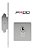 Fechadura Porta Correr Pado Inox Escovada Trava Expansiva - Imagem 2