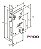 Fechadura Rolete Pivotante Pado Antique Ouro Velho 464 55mm - Imagem 2