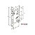 Fechadura Rolete Pivotante Pado Inox Polido Cromado 55mm 471 - Imagem 3