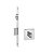 Fechadura Rolete Banheiro Wc Pivotante Pado Inox Polido 55mm - Imagem 1