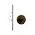 Fechadura Trava Correr Banheiro Wc Pado Antique Bronze Ox Bx - Imagem 3