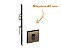 Fechadura Rolete Pivotante Pado Antique Bronze Oxid. Bx 40mm - Imagem 1