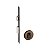 Fechadura Rolete Porta Pivotante Pado Antique Bronze 40mm Bx - Imagem 2