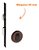 Fechadura Rolete Porta Pivotante Pado Corten Marrom 40mm 454 - Imagem 1