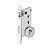 Fechadura Rolete Pivotante Imab 1710 Escovada 55mm Redonda - Imagem 1