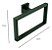 Porta Toalha Toalehiro Argola Banheiro Eterna Inox Preto - Imagem 2