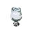 Puxador Italy Line 4523 Rosa Vidro Transparente Com Parafuso - Imagem 1