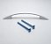 Puxador Italy Line 2092 Branco Metal 096mm Com Parafusos - Imagem 3