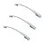 Kit 3 Puxador Branco Italy Line 2092 Metal 128mm - Imagem 1