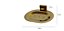 Saboneteira Parede Dourada Dourado Italy Eterna Inox Gold - Imagem 3
