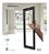 Puxador Inox Preto Porta Abrir Correr Pivotante Df992 20cm - Imagem 3