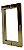 Puxador Inox Dourado Porta Abrir Correr Pivotante Df992 20cm - Imagem 2