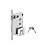 Fechadura Rolete Pivotante Imab 1710 Escovada Quadrada 55 Mm - Imagem 1