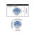 Kit 5 Puxador Italy Line Ceramica Il7067 Estampa Azul Louça - Imagem 6