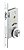 Fechadura Rolete Pivotante Imab 4700 Escovada Redonda 55mm - Imagem 2