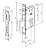 Fechadura Rolete Pivotante Imab 4700 Quadrada Cromada 55mm - Imagem 3