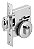 Fechadura Rolete Pivotante Imab 2787 Redonda Cromada Polido - Imagem 1