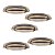 Kit 5 Puxador Concha Colonial Antique 115 Italy Line 96mm - Imagem 1