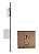 Fechadura Rolete Pivotante Pado Cobre Escovado 40mm 453 Ce - Imagem 2
