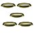 Kit 5 Puxador Concha Colonial Dourado 115 Italy Line 96mm - Imagem 1