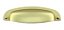 Puxador Concha 115 Colonial 096mm Dourado Fosco Italyline - Imagem 1