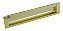 Puxador Concha Dourado Italy Line Il155 Metal 128mm C/ Paraf - Imagem 1