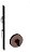 Fechadura Rolete Banheiro Pivotante Pado Corten Marrom 55mm - Imagem 1