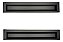 Kit 2 Puxador Concha Preto Fosco Italy Line Il155  192mm - Imagem 1
